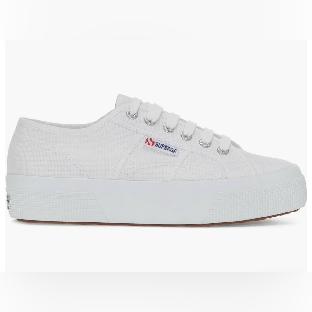 Superga Women's Classic White Platform Sneakers 2740 size 36